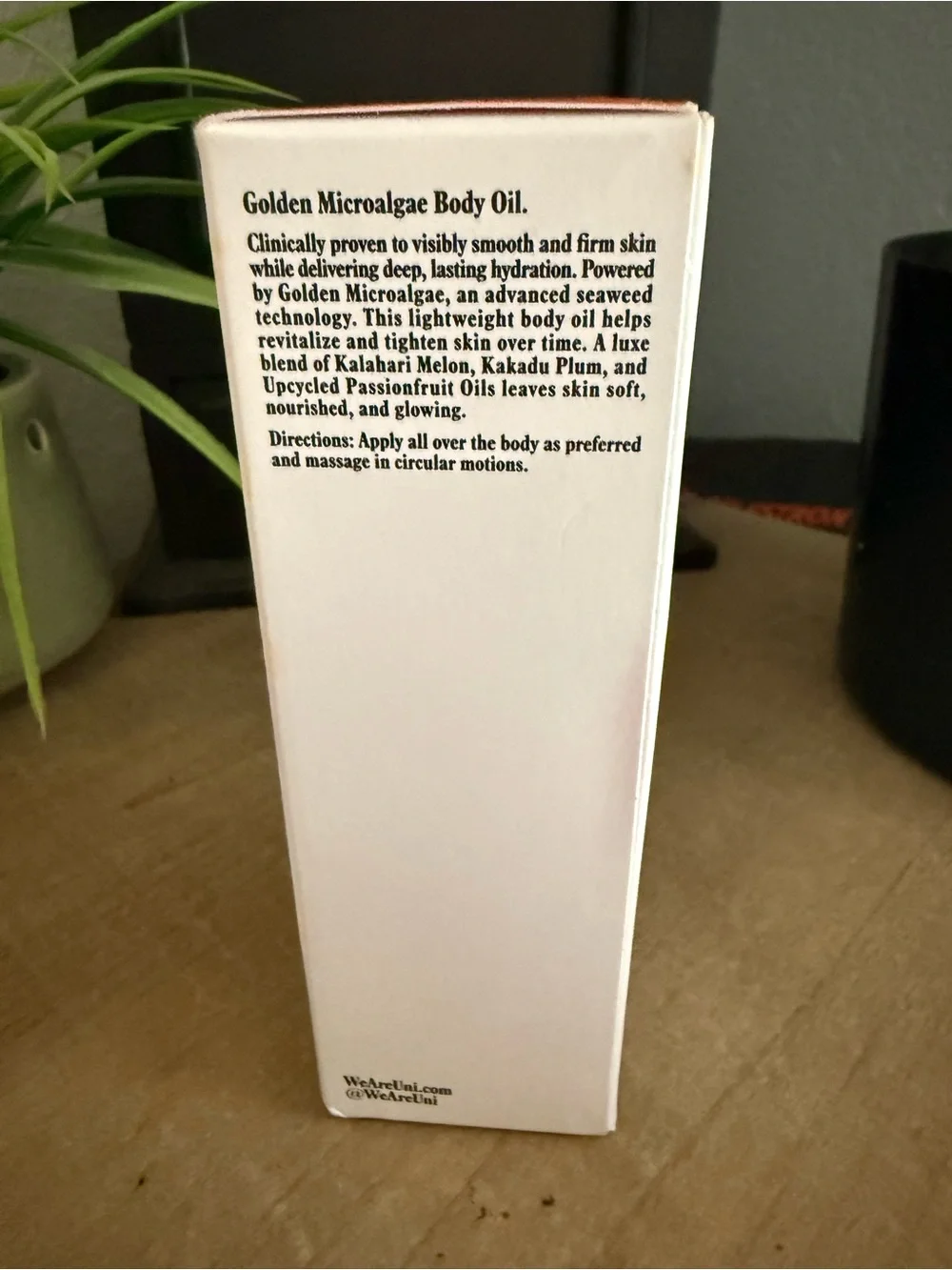 UNI Golden Microalgae Body Oil – NEW & SEALED – 3.4 oz / 100 mL